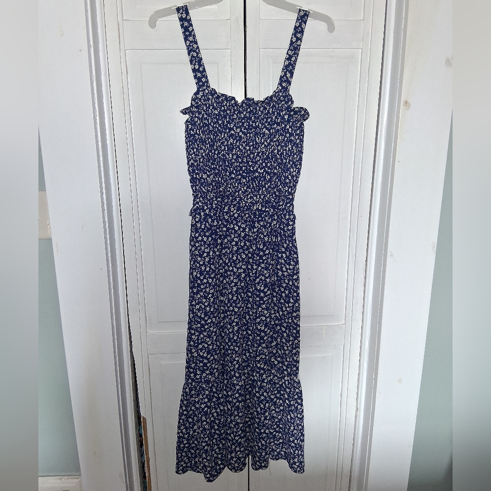 Sienna Sky Navy Floral Midi Dress - Picture 7 of 8